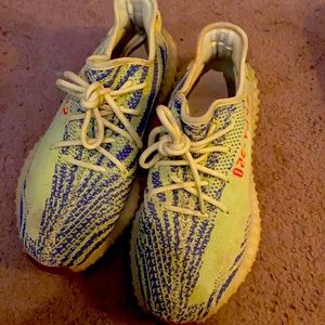 Neon Green/Highlighter Yellow Addidas Yeezy Boosts- US size Men’s 10